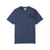 Navy blue T-shirt with a small logo on the chest pocket.