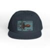 Black cap featuring an octopus patch with text.
