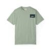 Light green T-shirt with a small dark green chest pocket.