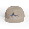 Beige cap with a marlin fish and 