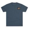 Dark gray t-shirt with a small logo on the chest.