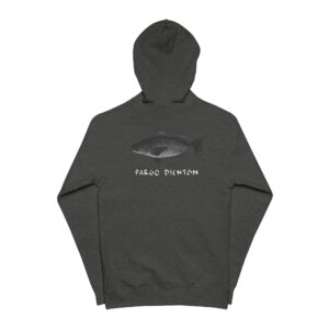 Pargo Dientón B/W Fleece Zip Up Hoodie