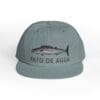Gray cap with fish design and 'Pato de Agua' text.