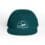 Dark green baseball cap with a white logo and text.