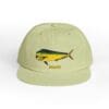 Light green cap with a colorful fish and 