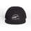 Black baseball cap with a white embroidered logo and text.