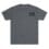 Dark gray T-shirt with a small chest pocket brand logo.