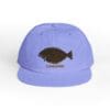 Light purple cap with a dark fish graphic and 'Lizard' text.