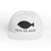 White cap with a black duck silhouette and 'PATO DE AGUA' text.