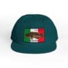 Dark green cap with a Mexican flag and fish patch.