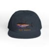 Black baseball cap with a colorful tuna fish and 'TUNA SPECIALIST' text.