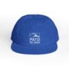Blue baseball cap with 'PATO DE AERO' logo in white.