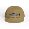Brown cap with a fish design and 'PATO DE AGUA' text.