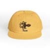 Yellow cap with black octopus logo and the word 'PALCO'.