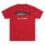 Red t-shirt with a black fish graphic and 'Pez Fuerte' text.