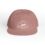 A dusty pink baseball cap with a white embroidered logo on the front.