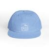 Light blue PATO cap with a rolled brim on a white background.