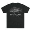 Black T-shirt with a fish illustration and 'Falco Mulato' text.