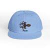 Light blue polo cap with an embroidered octopus logo.
