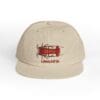 Beige baseball cap with red biplane and 'ANGOLA' embroidery.