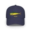 Navy blue cap with a colorful fish and 'TOMMY' embroidered.