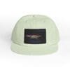 Light green cap with a rectangular graphic on the front.