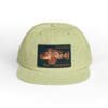 Light green cap with a vintage car patch on the front.