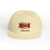 Beige baseball cap with a red vintage tractor and 'ANGOSTURA' text.