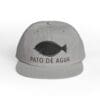 Gray baseball cap with a fish logo and 'PATO DE AGUA' text.