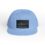 Light blue baseball cap with a colorful patch on the front.