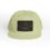 Light green baseball cap with a black rectangular patch featuring an embroidered fish.