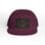 Maroon baseball cap with a black patch featuring a fish design.
