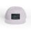 Light purple baseball cap with a dark rectangular patch on the front.