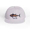 Light gray cap with a colorful fish embroidery and 