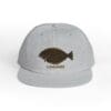 Gray cap with a fish graphic and 'Largemouth' text.