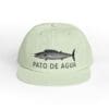 Light green cap with a fish and 'PATO DE AGUA' text.