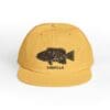 Yellow cap with a bass fish illustration and 'GABRILLA' text.