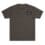 Plain brown T-shirt with a small black patch on the chest.