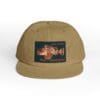 Tan cap with a vintage-style lobster patch on the front.