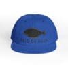 Blue baseball cap with black fish logo and 'PATO DE AGUA' text.