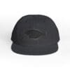 Black baseball cap with a subtle embroidered design.