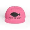 Pink cap with a black duck silhouette and 'Pato de Agua' text.