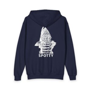 Spotty Vertical Youth Zipped Hoodie