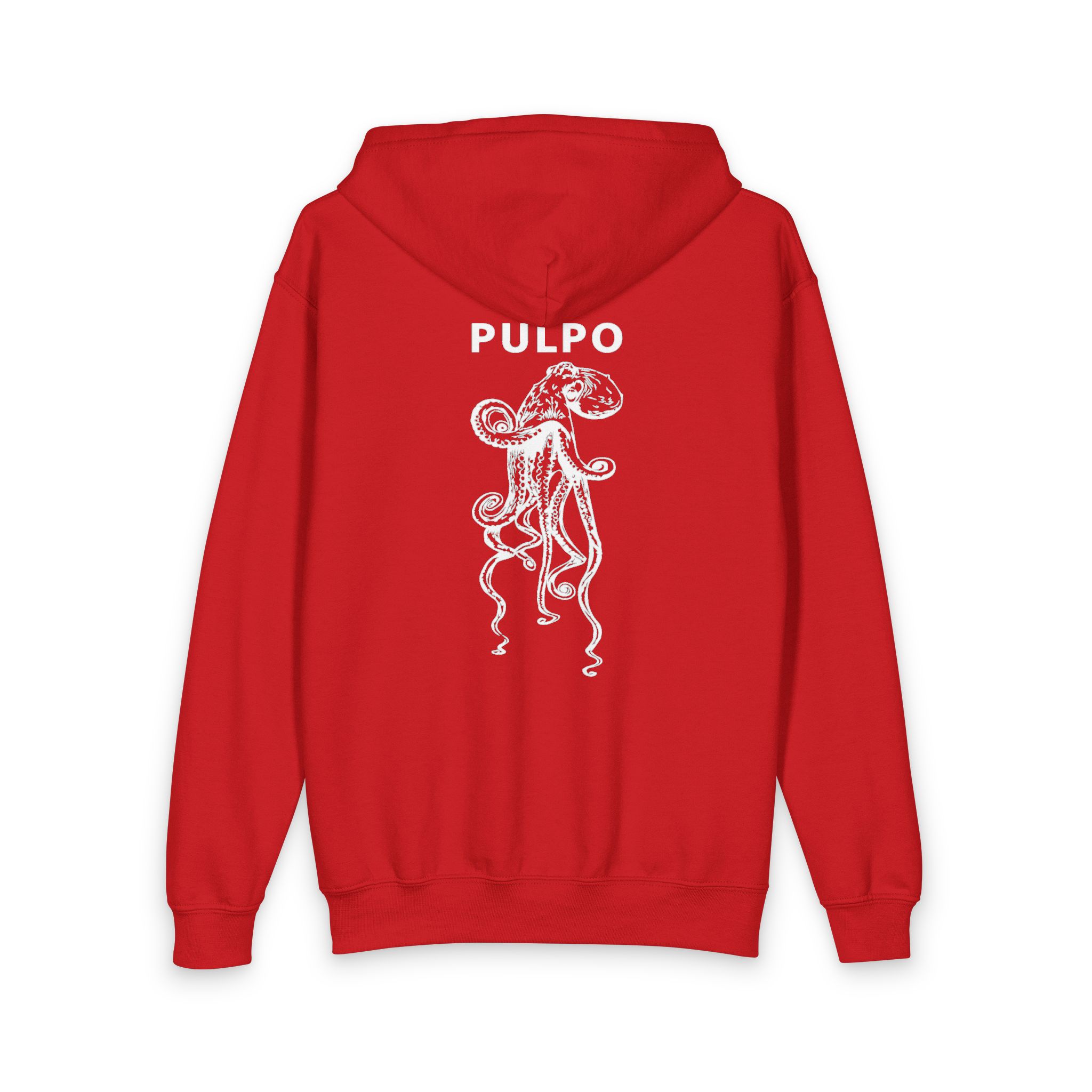 Pulpo Vertical Youth Zipped Hoodie - Image 4