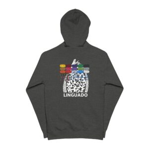 Linguado Vertical Fleece Zip Up Hoodie